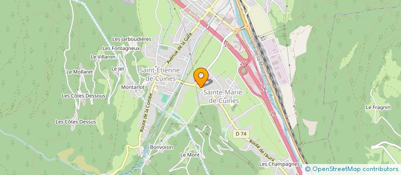 localisation de l'entreprise STEMAJEFLO  SAINTE-MARIE-DE-CUINES