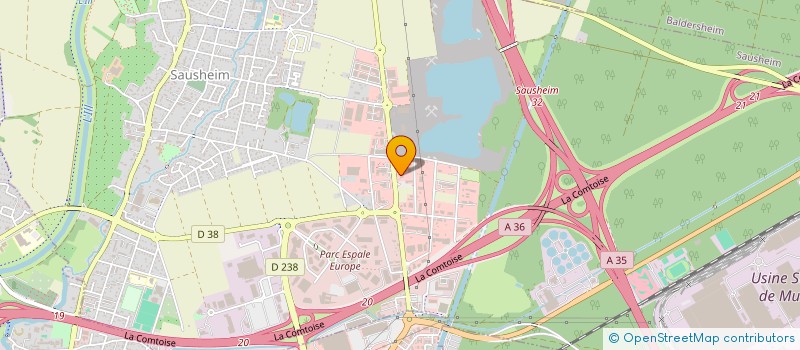 localisation de l'entreprise STEMALU  SAUSHEIM