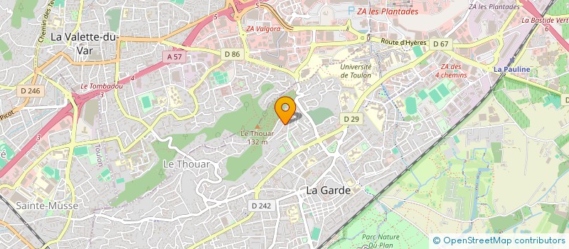 localisation de l'entreprise STEMAR à LA GARDE