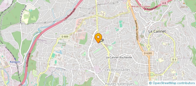 localisation de l'entreprise STEMARSA à LE CANNET