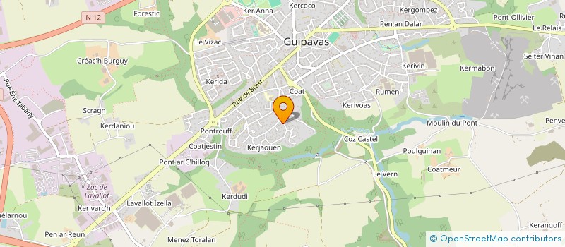 localisation de l'entreprise STEMATELI  GUIPAVAS