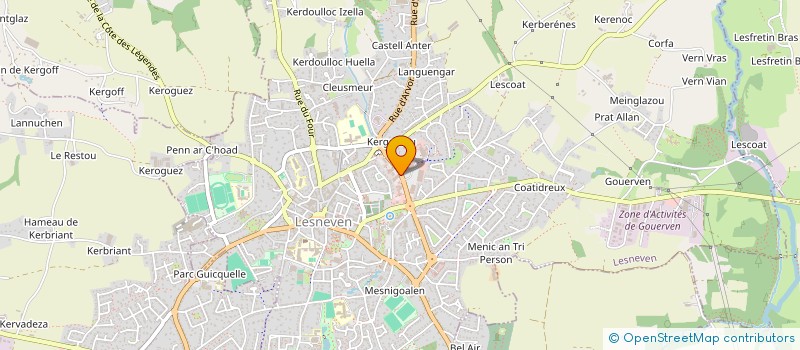 localisation de l'entreprise STEMAXAL à LESNEVEN