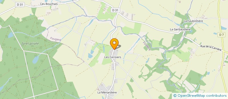 localisation de l'entreprise STEMEL  FOUGERE