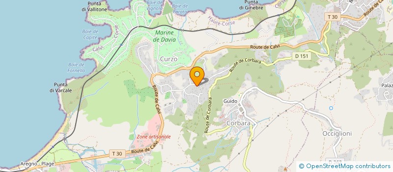 localisation de l'entreprise STEMI 13290 à CORBARA