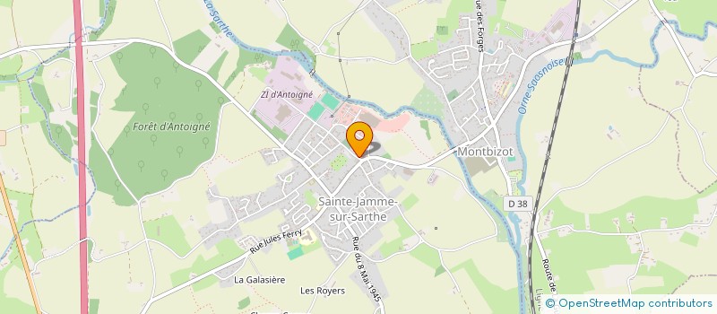localisation de l'entreprise STEMI à SAINTE-JAMME-SUR-SARTHE