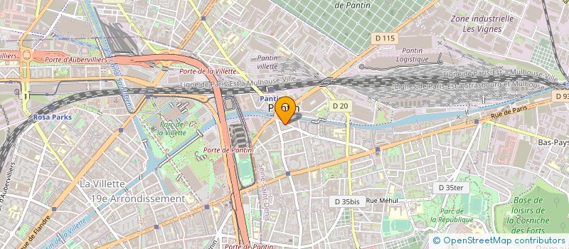 localisation de l'entreprise STEMPFIL à PANTIN
