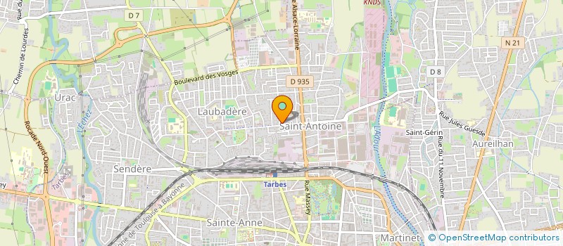 localisation de l'entreprise STEMSO MAHENC à TARBES