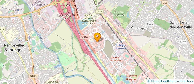 localisation de l'entreprise STEMTEC à LABEGE