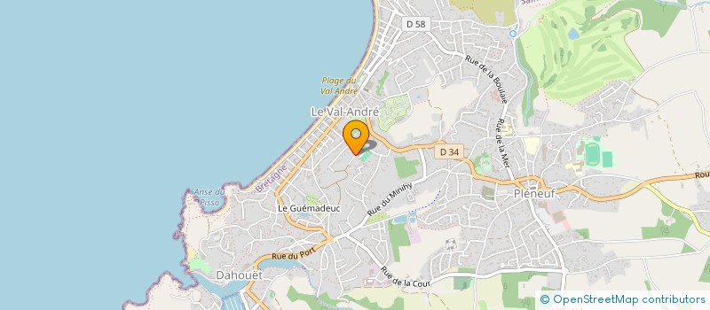 localisation de l'entreprise STEN INVEST  PLENEUF-VAL-ANDRE