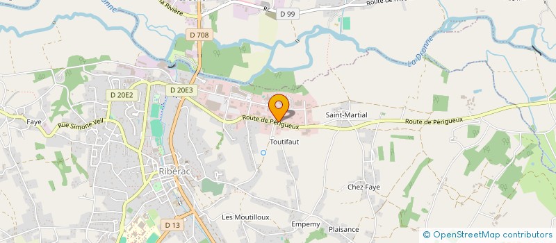 localisation de l'entreprise STEN RIBERAC  RIBERAC