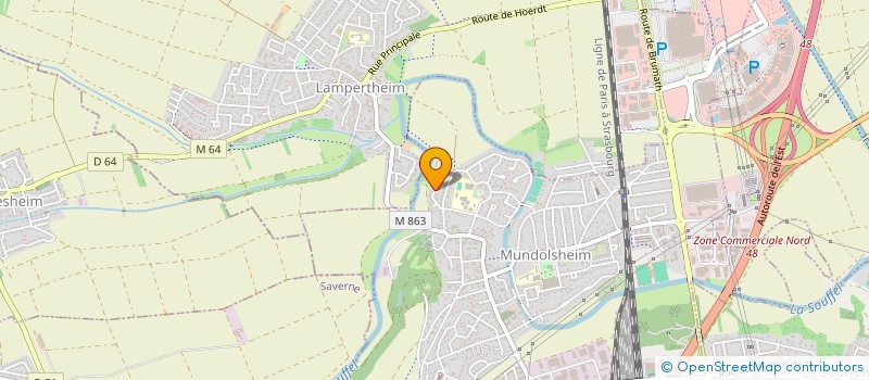 localisation de l'entreprise STENGER  MUNDOLSHEIM