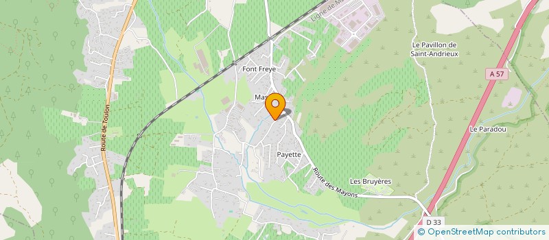 localisation de l'entreprise STENGER HABITAT  LE LUC