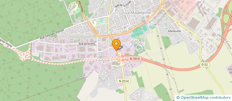 localisation de l'entreprise STENMER à EVREUX