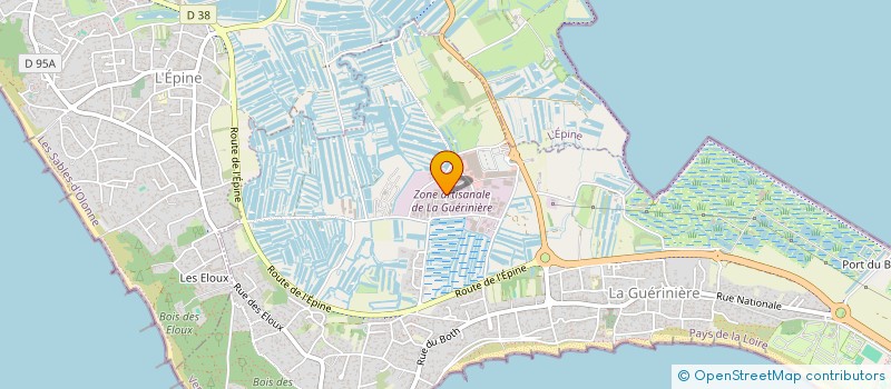 localisation de l'entreprise STENOL  LA GUERINIERE