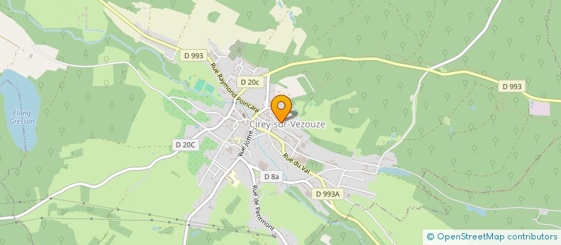 localisation de l'entreprise STENOPSIS  CIREY-SUR-VEZOUZE