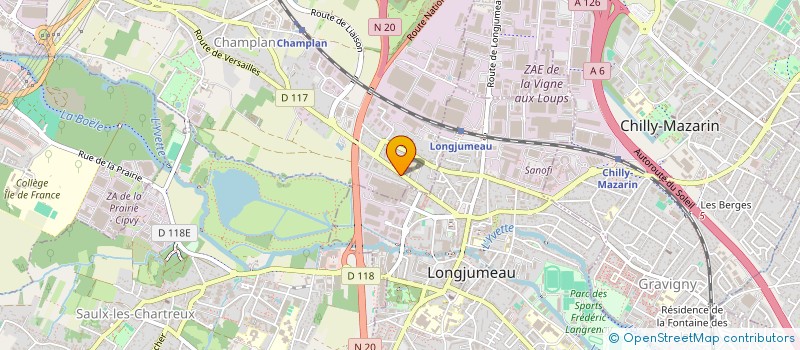 localisation de l'entreprise STENTOR  CHAMPLAN