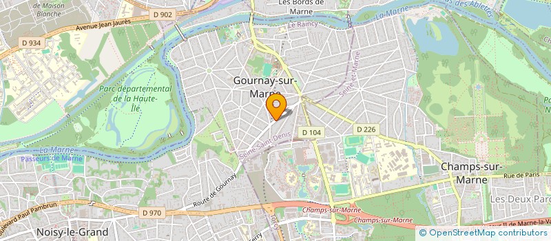 localisation de l'entreprise STEOLIA  GOURNAY-SUR-MARNE