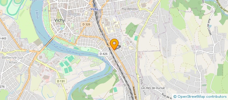 localisation de l'entreprise STEP  VICHY
