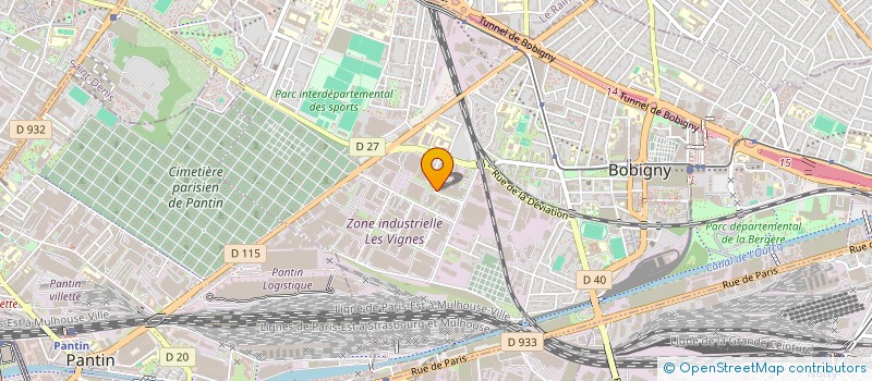 localisation de l'entreprise STEP à BOBIGNY