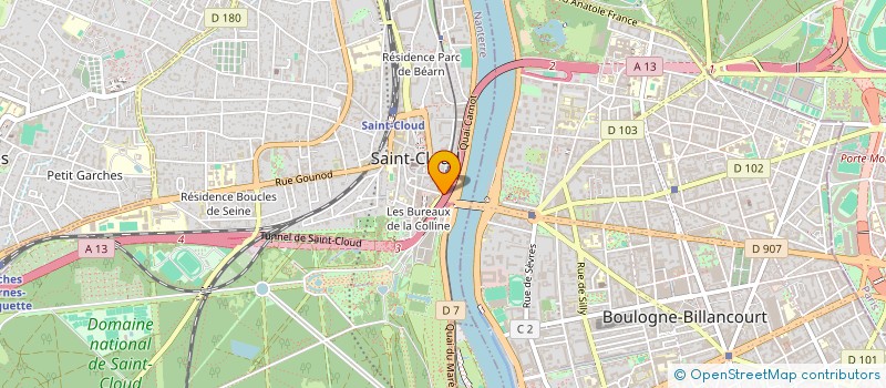 localisation de l'entreprise STEP 92  SAINT-CLOUD