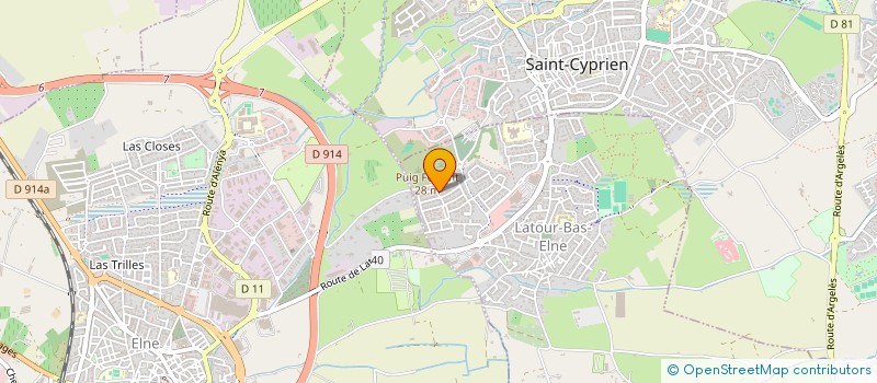 localisation de l'entreprise STEP  LATOUR-BAS-ELNE