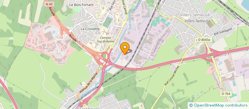 localisation de l'entreprise STEP ALLOIN BOUGREL à CHARLEVILLE-MEZIERES