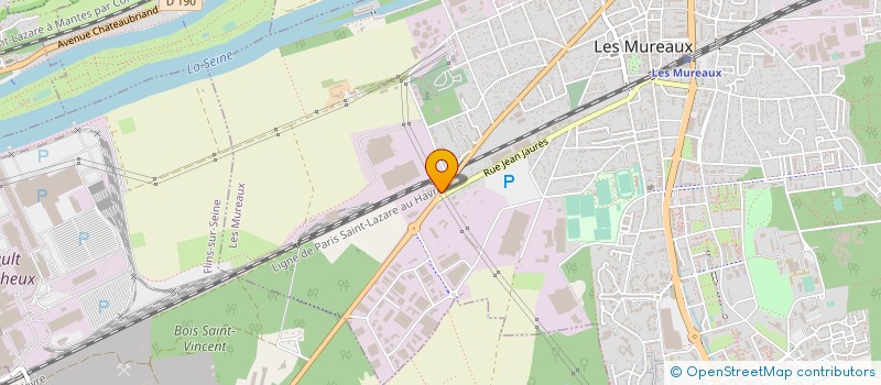 localisation de l'entreprise STEP ATELIERS SNCF VILLETANEUSE à LES MUREAUX