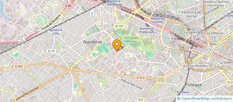 localisation de l'entreprise STEP BARRAGE DE PETIT SAUT BPS  NANTERRE