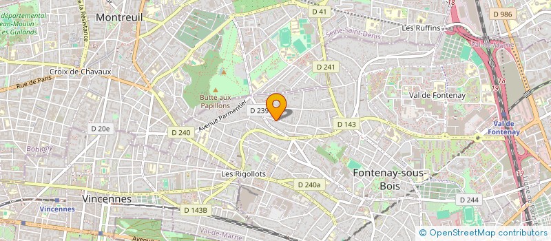 localisation de l'entreprise STEP BAT à FONTENAY-SOUS-BOIS