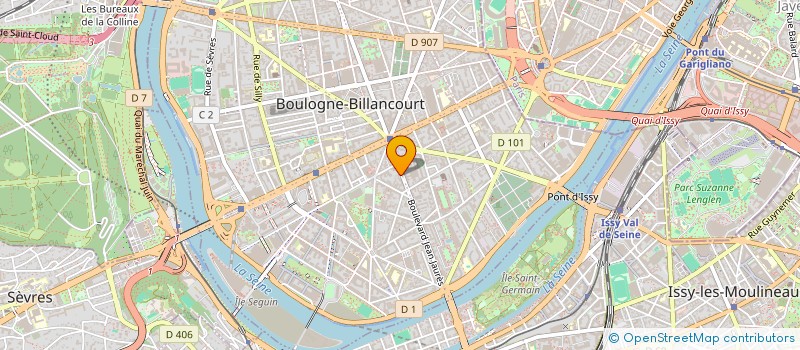 localisation de l'entreprise STEP BY ONE à BOULOGNE-BILLANCOURT