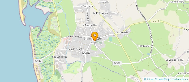 localisation de l'entreprise STEP DANCE  BLAINVILLE-SUR-MER