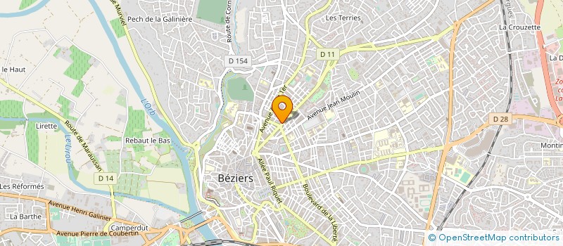 localisation de l'entreprise STEP DOMAINE DES COLOMBES  BEZIERS