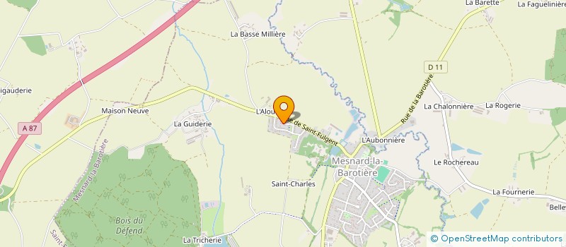 localisation de l'entreprise STEP DYNAMIQUE  MESNARD-LA-BAROTIERE