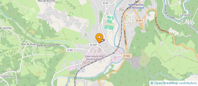 localisation de l'entreprise STEP'ECO  VILLEFRANCHE-DE-ROUERGUE