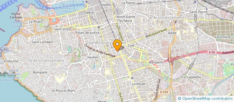 localisation de l'entreprise STEP FIN PACA FIN HABITAT PACA à MARSEILLE 6EME