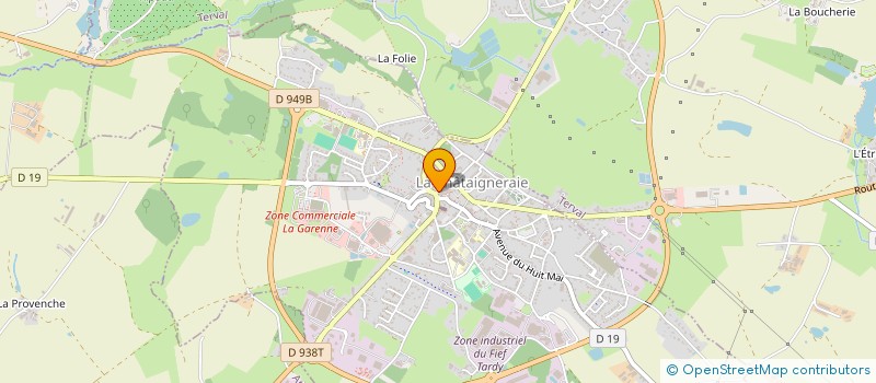 localisation de l'entreprise STEP IMMO  LA CHATAIGNERAIE