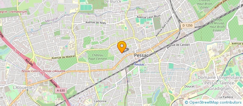 localisation de l'entreprise STEP'IN à PESSAC