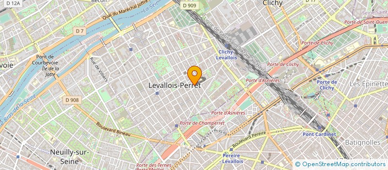 localisation de l'entreprise STEP IN LOVE à LEVALLOIS-PERRET