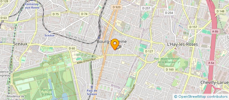 localisation de l'entreprise STEP ISO SANTE à BOURG-LA-REINE