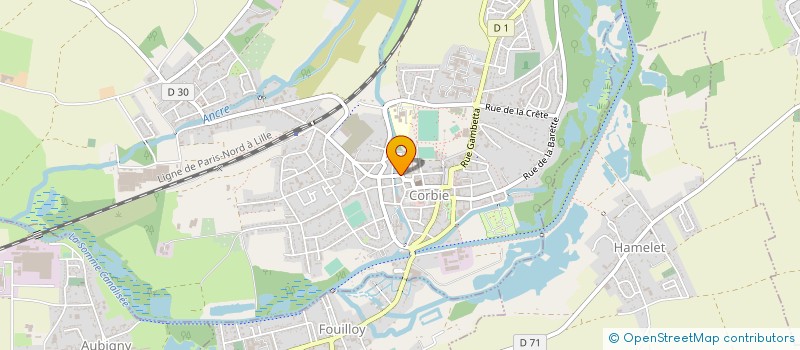 localisation de l'entreprise STEP JB IMMOBILIER à CORBIE