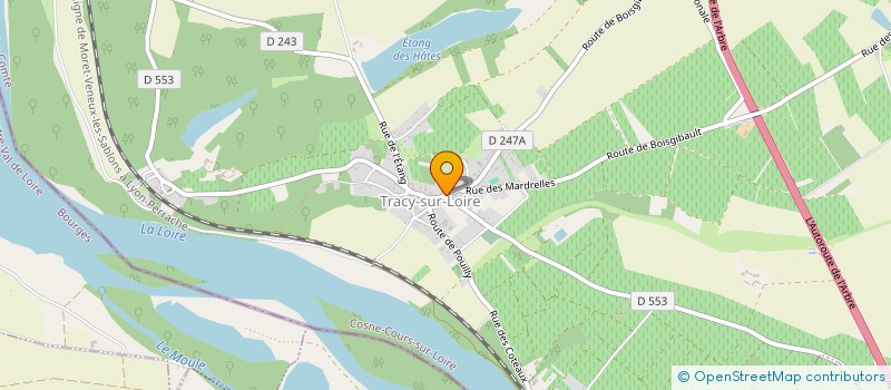 localisation de l'entreprise STEP MAINTENANCE à TRACY-SUR-LOIRE