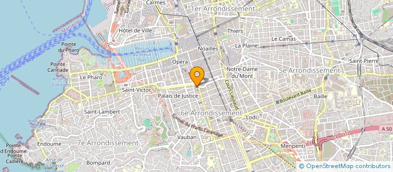 localisation de l'entreprise STEP SATELLIS AURORE à MARSEILLE 6EME