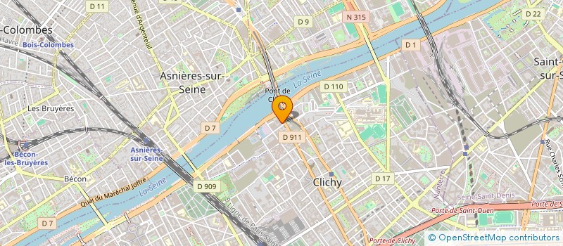 localisation de l'entreprise STEP STATION TECHNIQUE EST PARISIEN à CLICHY