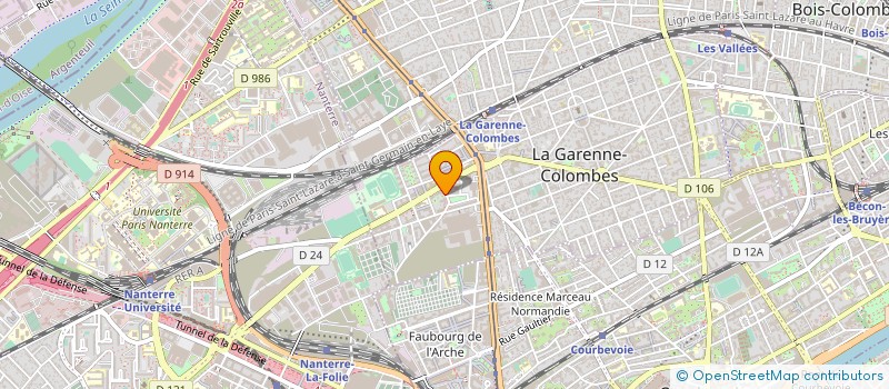 localisation de l'entreprise STEP TELECOM à LA GARENNE-COLOMBES