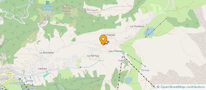 localisation de l'entreprise STEP UP à LA CLUSAZ
