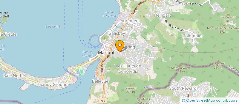 localisation de l'entreprise STEP UP PRODUCTIONS  SAINT MARTIN