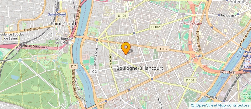 localisation de l'entreprise STEP VOLTAIRE à BOULOGNE-BILLANCOURT