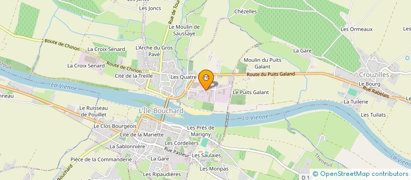 localisation de l'entreprise STEPA  L'ILE-BOUCHARD