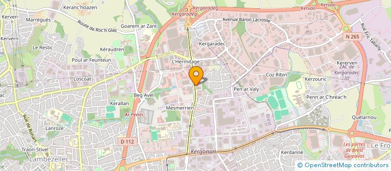 localisation de l'entreprise STEPA  BREST