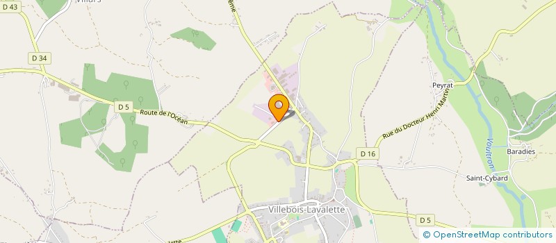 localisation de l'entreprise STEPADIS à VILLEBOIS-LAVALETTE